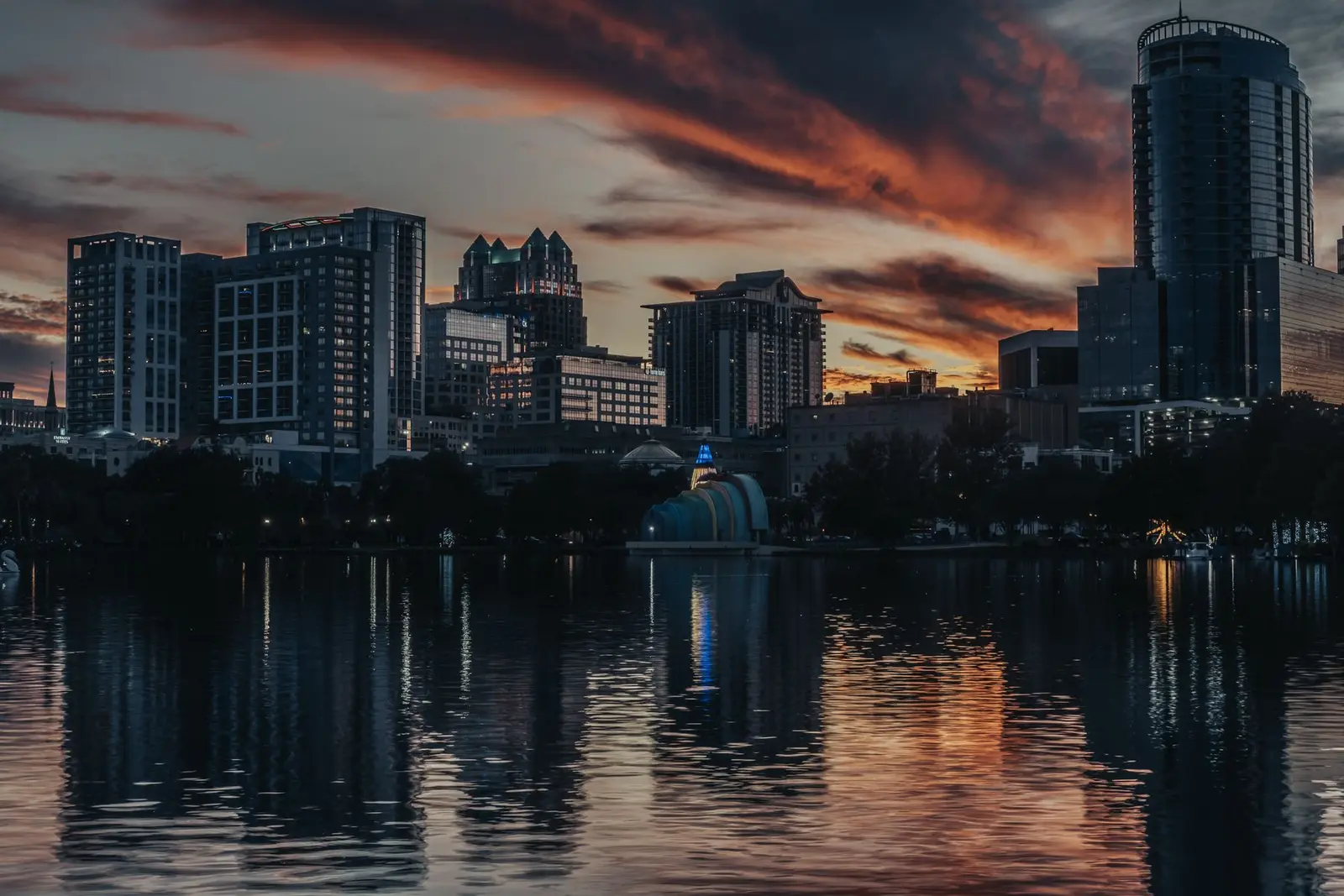 Downtown Orlando skyline. Orlando, Florida